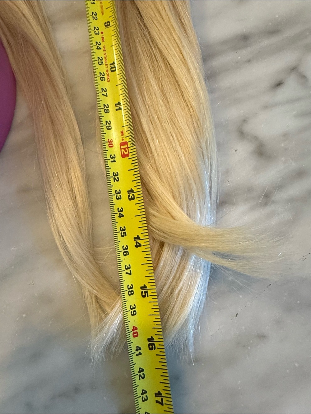 Luxy 16 inch Blonde Balayage Ponytail Clip In Extension - Picture 7 of 14